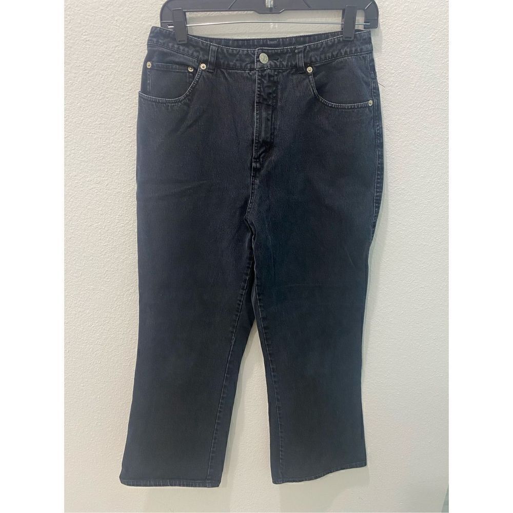Denim & Co Black Straight Leg Jeans Size 12